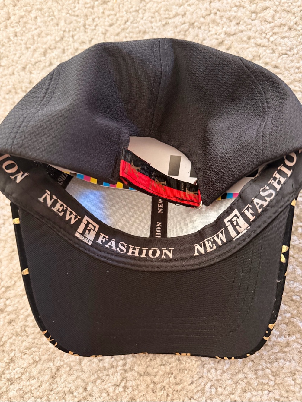 Knitworks Black Hat with Multicolor Stripe Accent - Picture 2 of 3